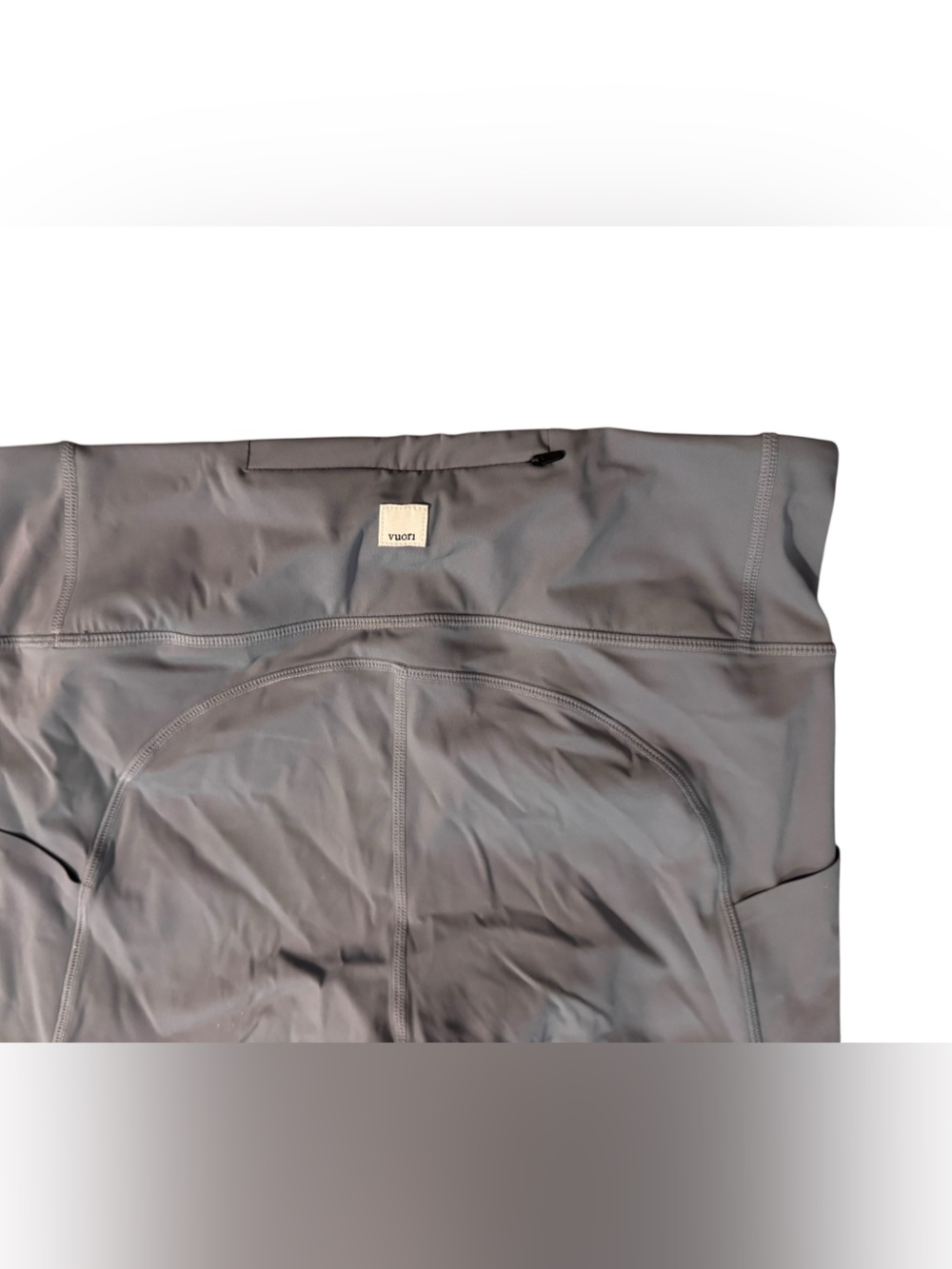 Vuori Stride Legging Women's Size Large Gray Side Leg Pockets 7/8 Length VW429 - Picture 3 of 9
